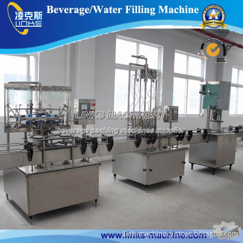 Linear Type Glass Bottle Filling Capping Machine